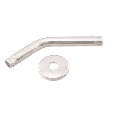 Westbrass 1/2" IPS x 8" Shower Arm in Powdercoated White D301-1-50